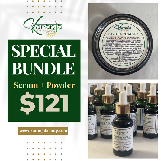 Karanja Treatment Serum + Pavitra Powder Duo