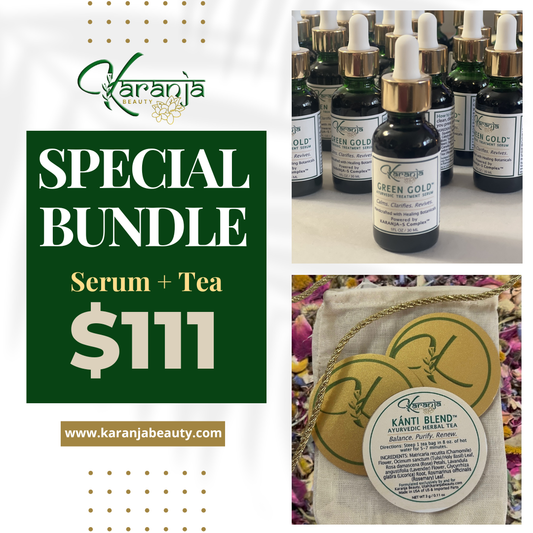 Green Gold Treatment Serum + Kanti Tea Duo