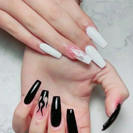 Black and White Gel Nail Polish Set