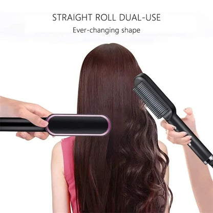 2-in-1 Negative Ion Hair Straightener Comb