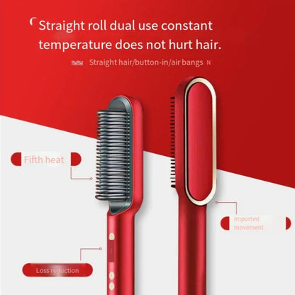 2-in-1 Negative Ion Hair Straightener Comb